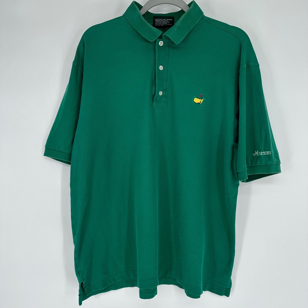 Vintageโ Masters Collection Green Golf Polo Shirt Mens Large Augusta National
